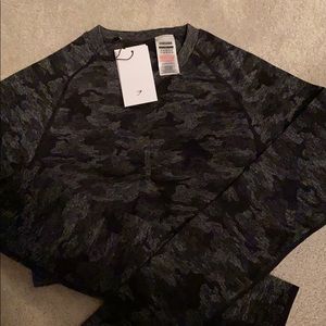 Brand new GymShark cropped  long sleeve